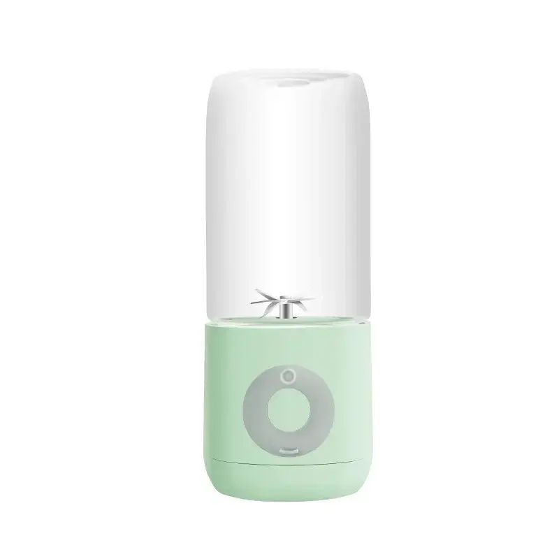TK Licuadora eléctrica portátil USB para batidos, mini licuadora personal para el hogar, con 3 cuchillas, 1300 mAh, para oficina, cocina, hogar, viajes, 500 ml/16,9 oz, color verde