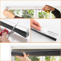 Cortinas De Ventana Autoadhesivas De Plisadas 150/180CM Para Baño Dormitorio Sala De Estar Balcón Cortina De Blackout Media Blinds Para Ventanas De Cocina - details 5