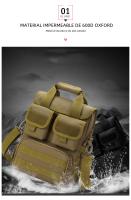 Bolsa Táctica Militar Para Hombres Con Suelo Molle Impermeable Para Senderismo Camping Escalada Caza Y Escuela Bolsa De Hombro Mensajero - details 1