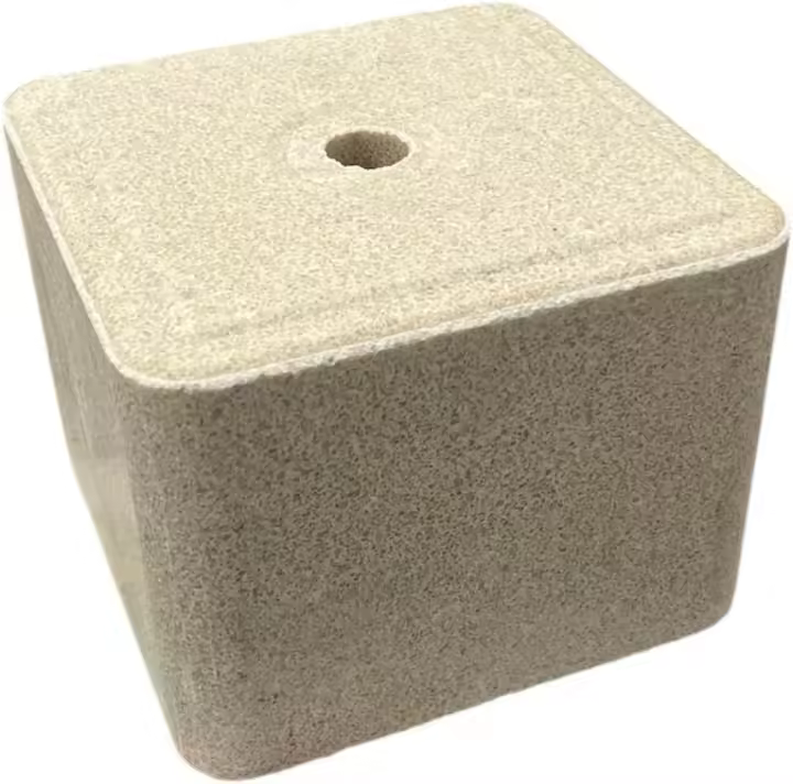 Bloque de Sales minerales para Animales de granja 10kg. de peso. Valido para animales vacunos, ovinos, caprinos y equinos. Compuesto por cloruro de sodio y óxido de magnesio, sin calcio ni fósforo, además, contiene yodo, cobre, manganeso, zinc y selenio - 1