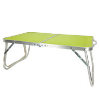 Aktive - Mesa baja plegable camping, color verde, 60x40x25 cm, patas y tablero plegables, máx. 20 kg, aluminio y madera MDF, antideslizante, antivuelco, plegado compacto, mesa portátil, resistente y duradera, cierre de seguridad, asa de hombro y de mano - details 0
