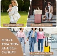 Om Home Bolsa de almacenamiento – Bolso multifuncional para mujer – Bolso de maternidad – Bolso de viaje – Bolso de fin de semana – Bolso para mamás – Bolso de hombro/bolso tote – Apto para llevar en la mano, al hombro o cruzado – Ideal para la preparació - details 3