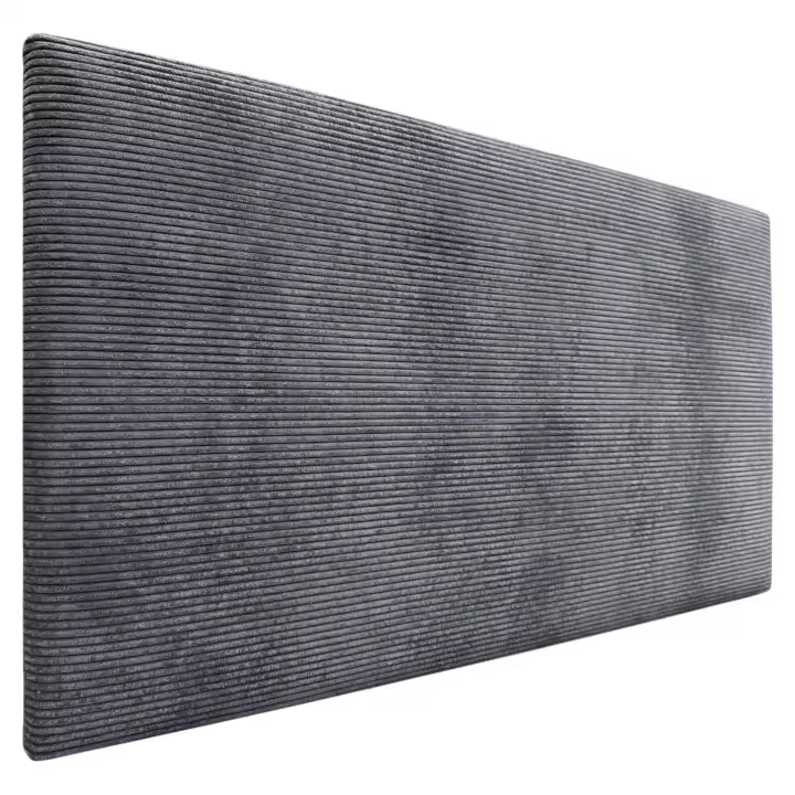 DHOME Cabecero de Pana Liso Alta Gama Moderno 4cm Grosor Cabezal Tapizado Azul - 1