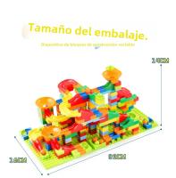 Juguetes Educativos Para Niños 168-336PCS Pista De Maze Con Bolas Y Bloques Deslizadores DIY De Crea Tu Propia Carrera Con Plástico Seguro - details 9