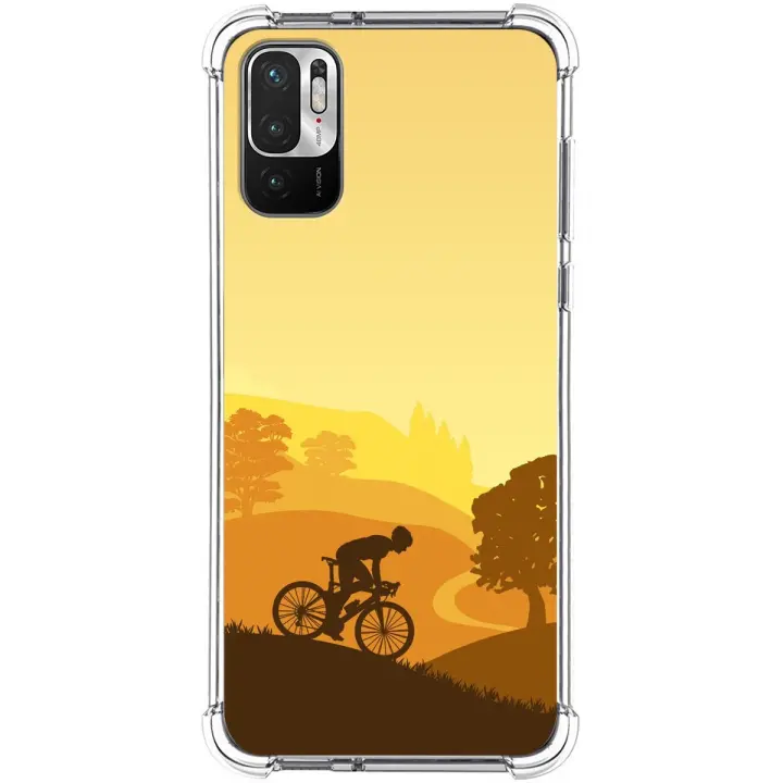Funda Silicona Antigolpes para Xiaomi Redmi Note 10 5G / POCO M3 Pro 5G diseño Ciclista Dibujos - 1