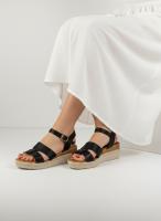 Calzados soraia, Sandalias de Plataforma Plana con Tira al Tobillo para Mujer - Estilo Alpargata Casual con Hebilla Ajustable y Suela Cómoda de Cuña Baja - Sandalias Metalizadas y Mate de Verano - details 7