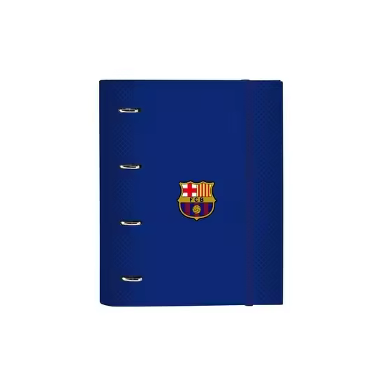 SAFTA CARPETA 4 ANILLAS 30MM CON RECAMBIO F.C.BARCELONA 1ª EQUIP. 20/21 - Carpeta Anillas Licencia Oficial - Diseño Exclusivo - Ideal para Uso Diario - Material Duradero - Compatible con Hojas A4 - 1