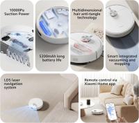 Xiaomi Robot Vacuum S40 - Aspirador y Friegasuelos con Navegación Laser LDS 360° | Succión Ultra Potente 10000Pa con Tecnología Antienredos | Batería 5200mAh hasta 180min | Deposito Polvo 520ml + Agua 270ml | Compatible con Amazon Alexa y Google Home - details 13