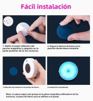 Lámpara Nocturna LED Con Sensor De Movimiento Recargable RGB Para Cocina Armario Escalera Luz De Fondo Sin Cable Luz De Armario - details 12