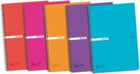 A5 Libretas ENRI, Pequeña Enri, Pack 3/5 Libretas de Cuadriculadas, Cuadernos A5, Cuadrícula 4x4 Tapa Plástico, 80 Hojas. Pack 5 Libretas 90g de gramajes, Colores Aleatorios - details 0