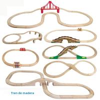Accesorios De Pista De Tren De Madera Compatible Con Todas Las Marcas Anillo De Pista Circular Regalo Para Niños Edad 4-12 Años - details 4