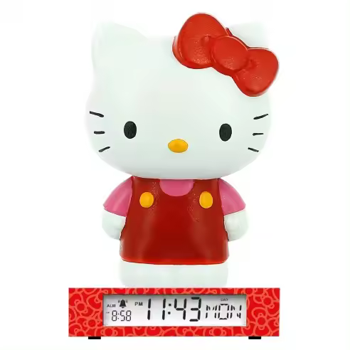 LAMPARA 3D DESPERTADOR+ FECHA HELLO KITTY - 1