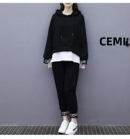 Conjunto De Pantalones Y Suéter Casual Para Mujer Talla Grande Estilo Coreano Moda Primavera Otoño 2026 Dos Piezas - details 11