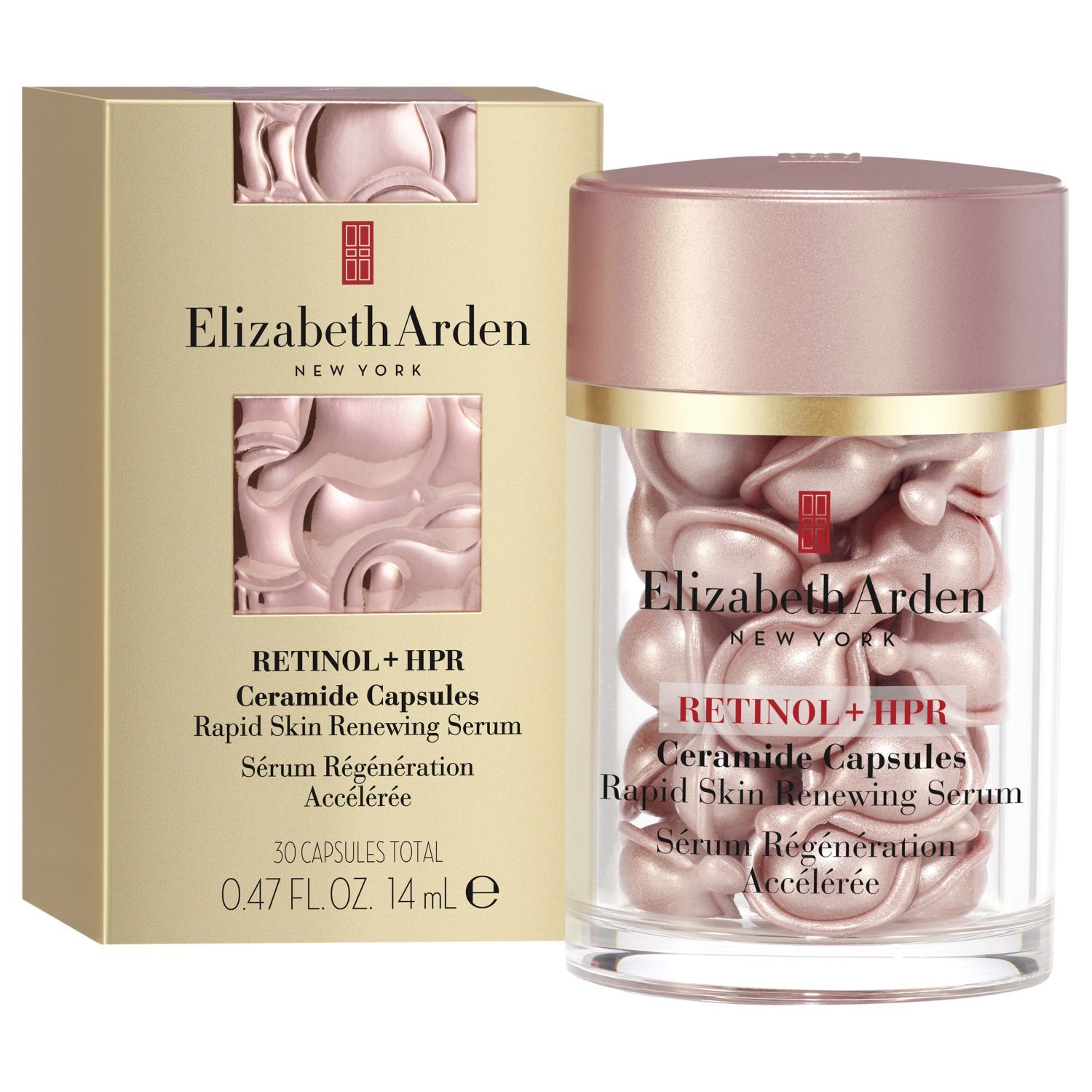 Elizabeth Arden Suero en cápsulas de ceramida con retinol HPR para una regeneración acelerada ``30 capsulas´´