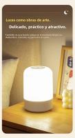 Lámpara De Noche LED Toque Recargable Para Mesa De Noche Iluminación Dimmable Para Dormitorio Lámpara De Lectura Decorativa Incluye Batería - details 8