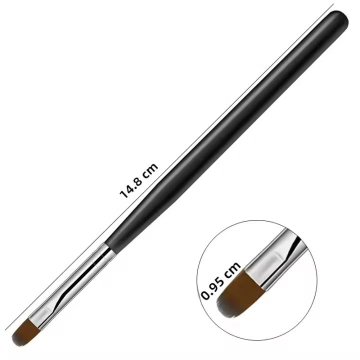 Pincel De Arte Para Uñas Con Patrón Fototerapia Acrílica UV Gel Extensión Constructor De Capa Pincel De Manicura DIY Accesorios De Herramientas De Cuidado De Uñas - 1