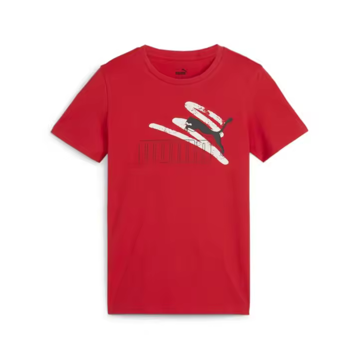 Camiseta Puma Essentials+ Logo Lab Rojo Summer T Shirt 679231-11 - 1