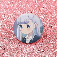 Broches Redondos De Anime Aharen-san Wa Hakarenai Para Bolsos Accesorios De Pin De Lapel De Plata De Tinplate Souvenir De Japón Estilo Animal - details 9