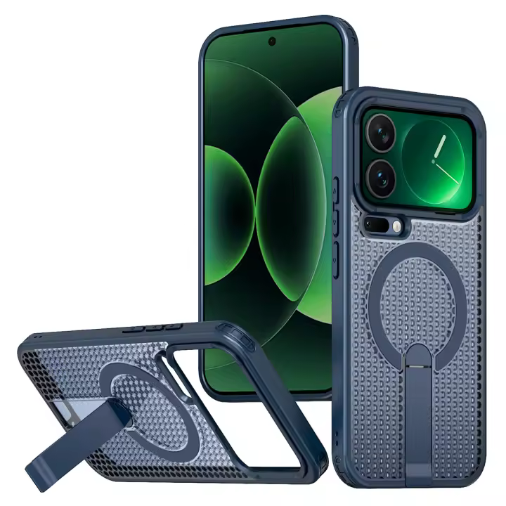 Funda Magnética De Disipación De Calor Para Xiaomi 17 ProMax 15T 14T pro Shockproof Transparente Con Soporte Oculto Compatible Con Magsafe - 1
