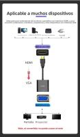 Convertidor De Video HDMI a VGA Para Portátil Con Audio Flash Send Vendido En Solución De Calidad Certificación No Aplica Origen China - details 6