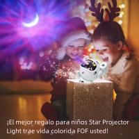 Proyector De Astronauta Y Estrellas Bluetooth LED Luz De Ambiente Para Dormitorio Aurora Lunar Accesorios De Altavoz - details 3