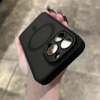 Funda magnética para iPhone 17 con cristal para cámara incorporado compatible carga inalámbrica mate translúcido Meloenvias - details 1