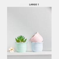 Macetas De Cerámica Creativas Para Suculentas Pequeñas Decoraciones Para El Escritorio Y Hogar Plantas Verdes En Maceta Para Mesas - details 1