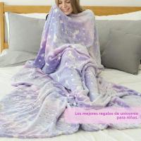 Manta De Terciopelo Para Noche Unicornio Dinosaurio Halloween Fútbol Cálida Suave Suave Anti-pelusa Para Niños - details 6