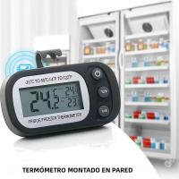 Termómetro Digital Para Nevera Y Congelador Con Pantalla LCD Grande Y Soporte Para Cocina Y Habitaciones Medición Precisa Sin Baterías - details 1