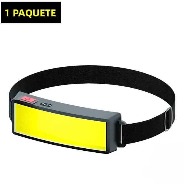 Linterna Frontal LED COB 180° Con 3 Modos Recargable Por USB Lámpara De Cabeza Para Senderismo Y Camping - 1