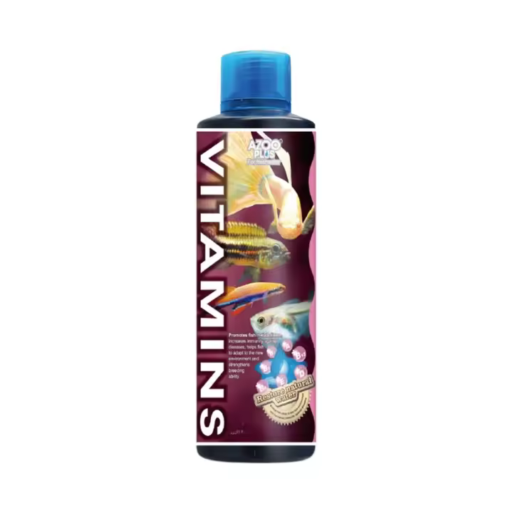 AZOO Plus Vitamins (250 ml) - Complejo Vitamínico con ß-Glucano para Peces e Invertebrados de Acuario - 1