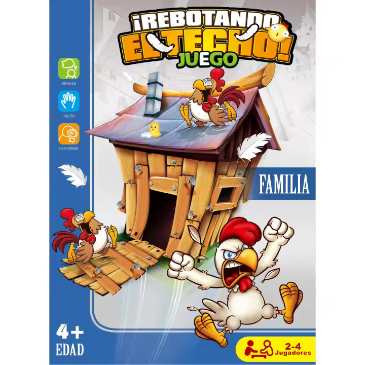 LEYO Juego de Mesa Divertido para Niños y Familias. Rebotando el techo. Versión en español. Rompecabezas Divertido para Vínculos entre Padres e Hijos. Ideal para Fiestas y Regalos. Actividad en Familia para Halloween, Navidad y Eventos - 1