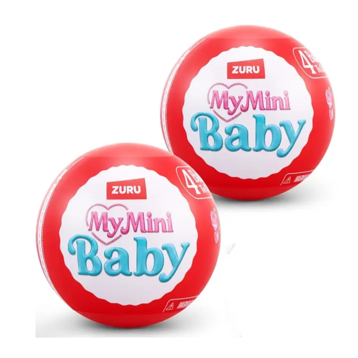 Pack 2 Capsules - ZURU 5 Surprise My Mini Baby Sweet Hearts - Cápsula Misteriosa Coleccionable, Juguete para Niñas, Bebé en Miniatura Realista, Juego y Accesorios - 1