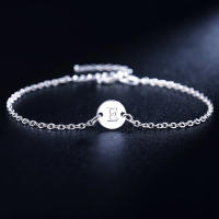 Pulsera De Plata 925 Con 26 Letras Para Mujer Joyería De Personalidad Para Boda Y Fiesta Encanto Pulsera Moda - details 5