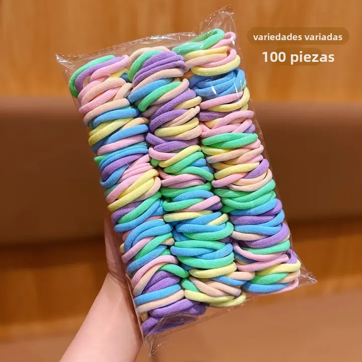 100 Accesorios De Cabello Estilizados Coreanos Con Cinturones Elásticos Duraderos Y De Alta Elasticidad Para Uso Diario - 1