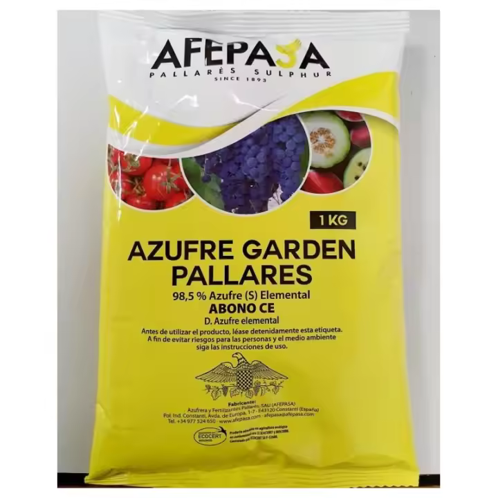 AFEPASA AZUFRE GARDEN PALLARES ESPOLVOREO 1 KILO - 1