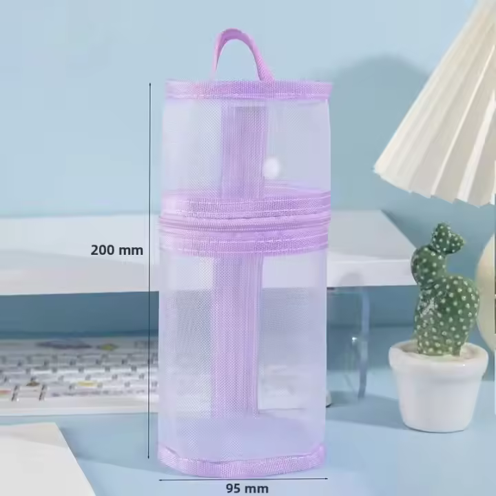 Bolsa De Almacenamiento Portátil Para Brochas De Maquillaje Grande Capacidad Doble Uso Con Estuche De Viaje Y Soporte De Pie - 1