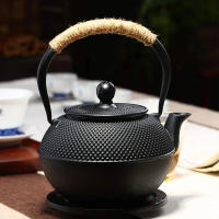 Tetera De Hierro Japonés Con Infusor De Acero Inoxidable Tetera De Hierro Fundido Para Hervir Agua Y Té Oolong Capacidades De 600/900/1200ML - details 5