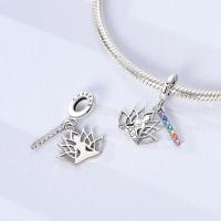 Encantos Originales 925 Platinados Para Mujer Con Zirconia Joyería Moda Para Pulseras Hechas De Cuentas De Moda - details 4