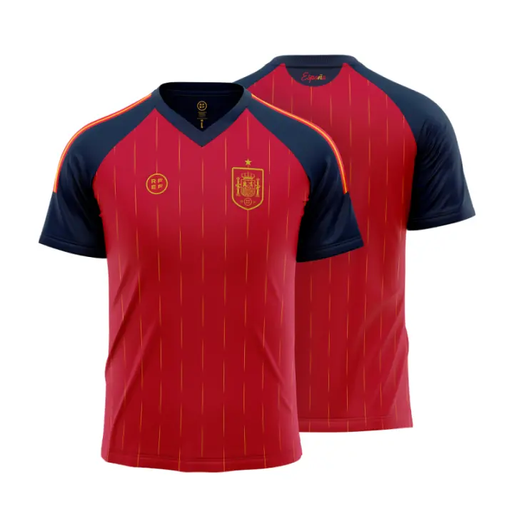 Camiseta Selección Española de fútbol niños réplica roja producto oficial real federación 26CAMESP - 1