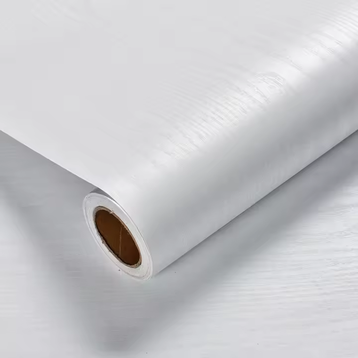 Pegatina De Pared En PVC Con Patrón De Madera Blanca 45cm Impermeable Para Cocina Armario Muebles Decoración Papel Tapiz Autoadhesivo - 1