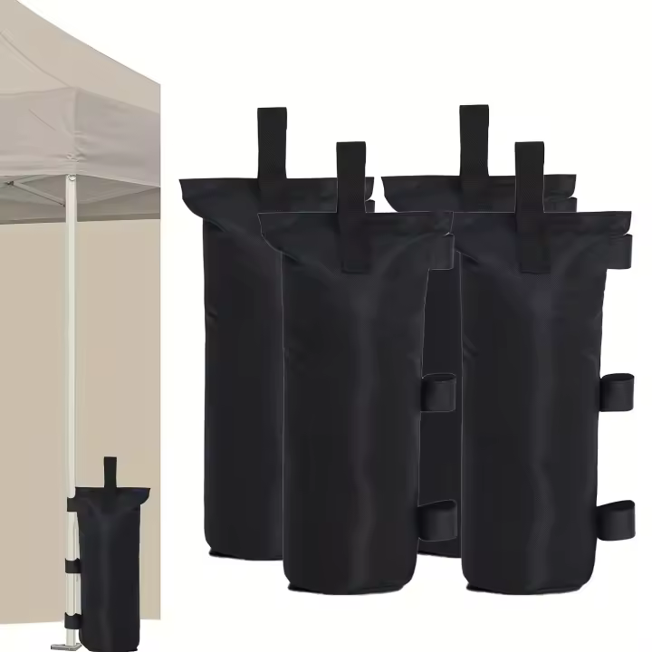 Kit De 4 Bolsas De Arena Para Carpa De Jardín Gazebo Pies De Apoyo Pesas Para Marquee Fiesta Carpa Set Accesorios De Carpa - 1