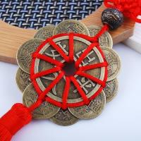 Colgante De Feng Shui Amuleto De Suerte Con Monedas Chinas Decoración De Pared Para El Hogar Cura Para La Riqueza Carrera Y Salud - details 5