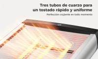 Tostadora eléctrica de 900W con calentamiento rápido, 4 ranuras, bandeja recogemigas de acero inoxidable, para cocina y hogar, tostar 4 panes una vez, temporizador mecánico variable, control de dorado, función stop, temporizador en sentido antihorario - details 4