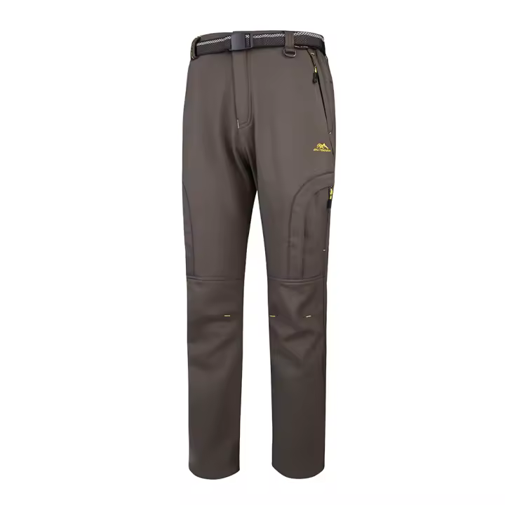 Pantalones Térmicos De Fleece Para Hombres 2024 Impermeables Resistentes Al Viento Para Trabajar Al Aire Libre Caminatas Y Camping En Invierno - 1