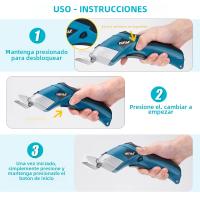 Tijeras Eléctricas Mini Hormy 3.6V Para Corte De Tela Piel Papelboard Herramienta DIY Para El Hogar Cuchilla De Tungsteno Certificación CE RoHS UL KC Weee - details 6