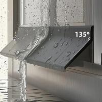 Barra De Bloqueo De Agua Para Ventanas Deslizantes 100cm Material De Goma Aislante Y Resistente Al Viento Para Hogar Y Balcones - details 0