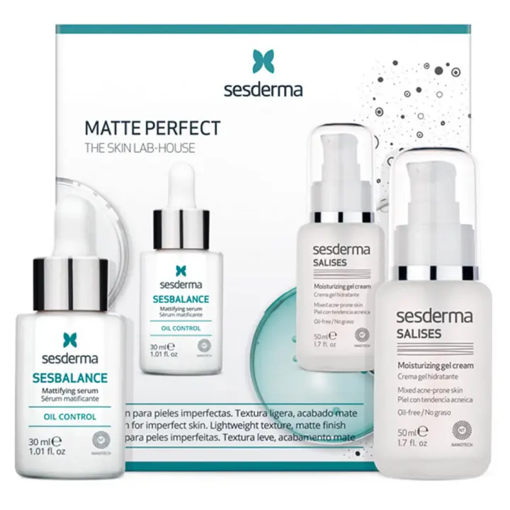 Sesderma Matte Perfect Sérum Sesbalance + Cremas Salises Pack - 1