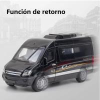Modelo De Coche De Negocios RV En Escala 1/32 Con Sonido Luz Y Función Retroceso Juguete De Colección Duradero Para Niños Y Adultos - details 4