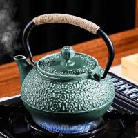 GIANXI Tetera De Hierro Fundido De 900ML Con Patrón De Sakura Kettle De Té Con Strainer Para Café Y Agua Juego De Cocina - details 0